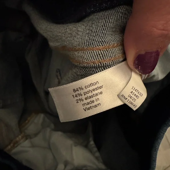 NWOT-Lane Bryant Dark Blue High Rise Pull On Skinny fit jeans - Picture 9 of 9